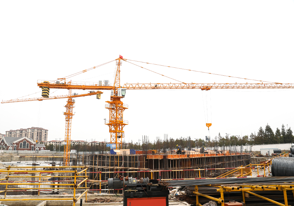 Qtp63 (5610) 6ton Topkit Tipo Tower Crane Jib Comprimento 56m